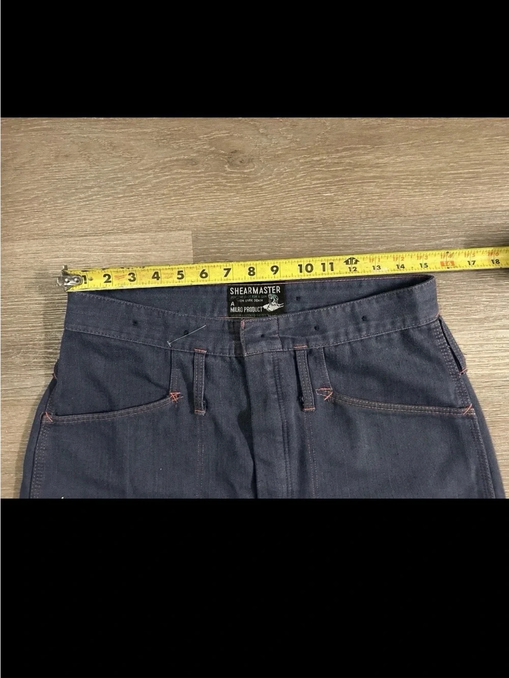 VTG Milro Shearmaster Ironbark Denim Sheep Shearing Jeans Dead Stock Size 34/28